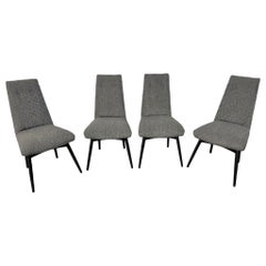 Adrian Pearsall Gepolsterte Esszimmerstühle aus der Mitte des Jahrhunderts - 4er-Set