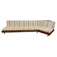 Mid-Century Modern Adrian Pearsall Walnut Boomerang Storage Sofa