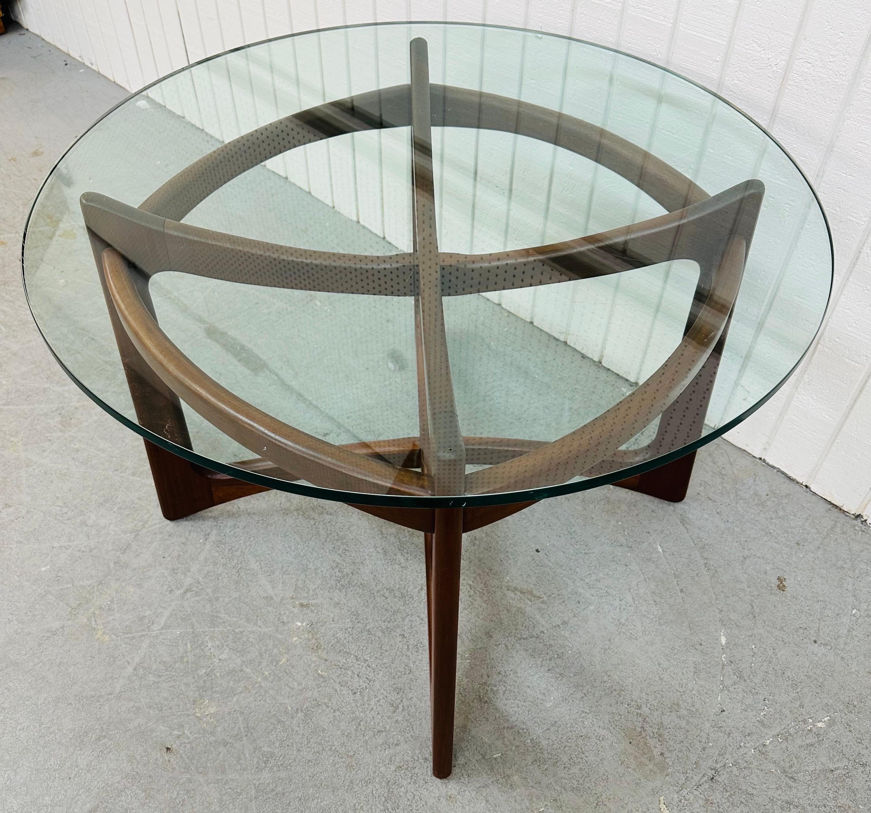 Mid-Century Modern Adrian Pearsall Walnut Compass Dining Table In Good Condition In Clarksboro, NJ