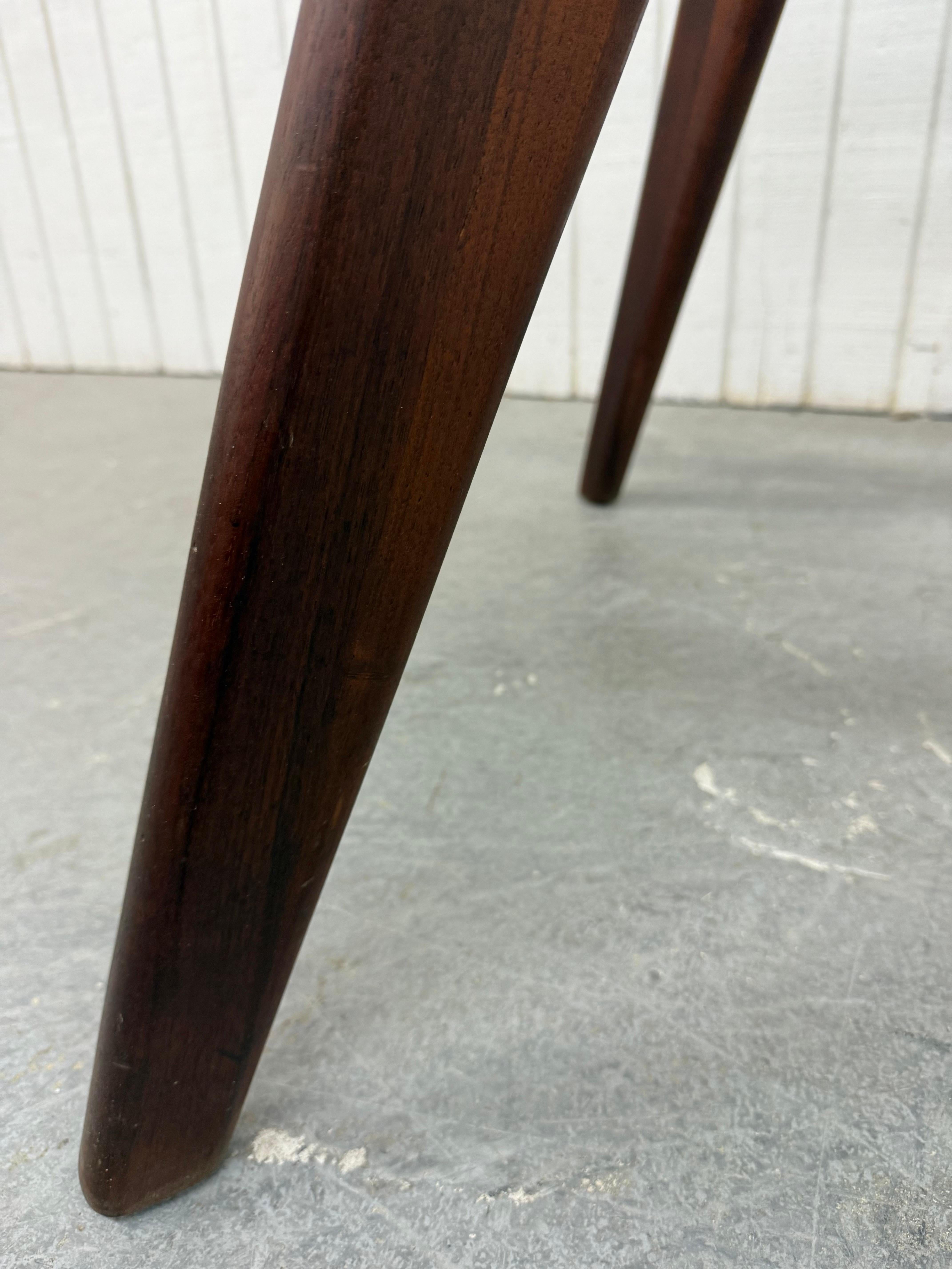 Mid-Century Modern Adrian Pearsall Walnut Glass Compass Dining Table For Sale 2