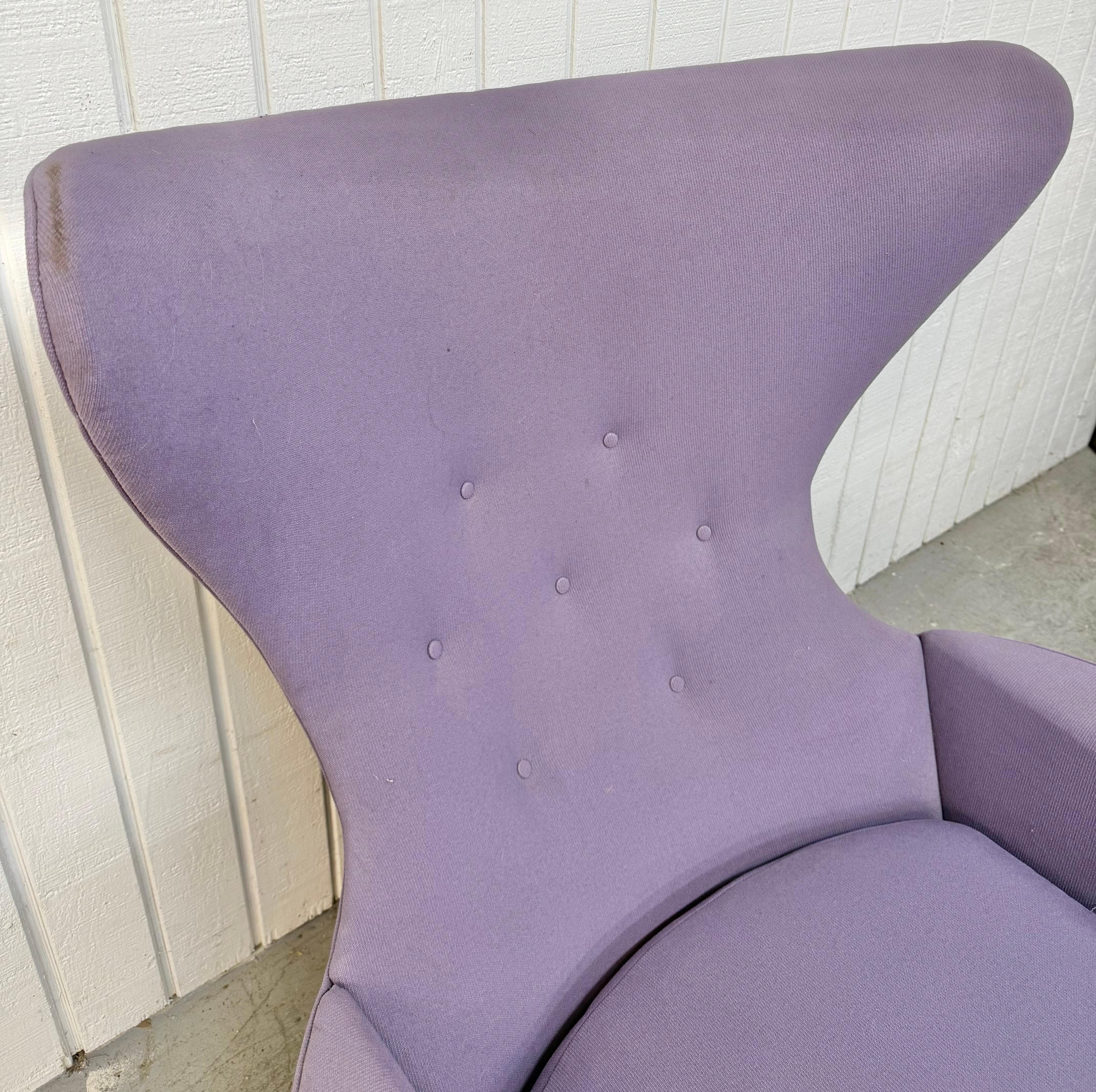 Chaise à oreilles et ottoman en noyer Adrian Pearsall, moderne du milieu du siècle dernier en vente 2