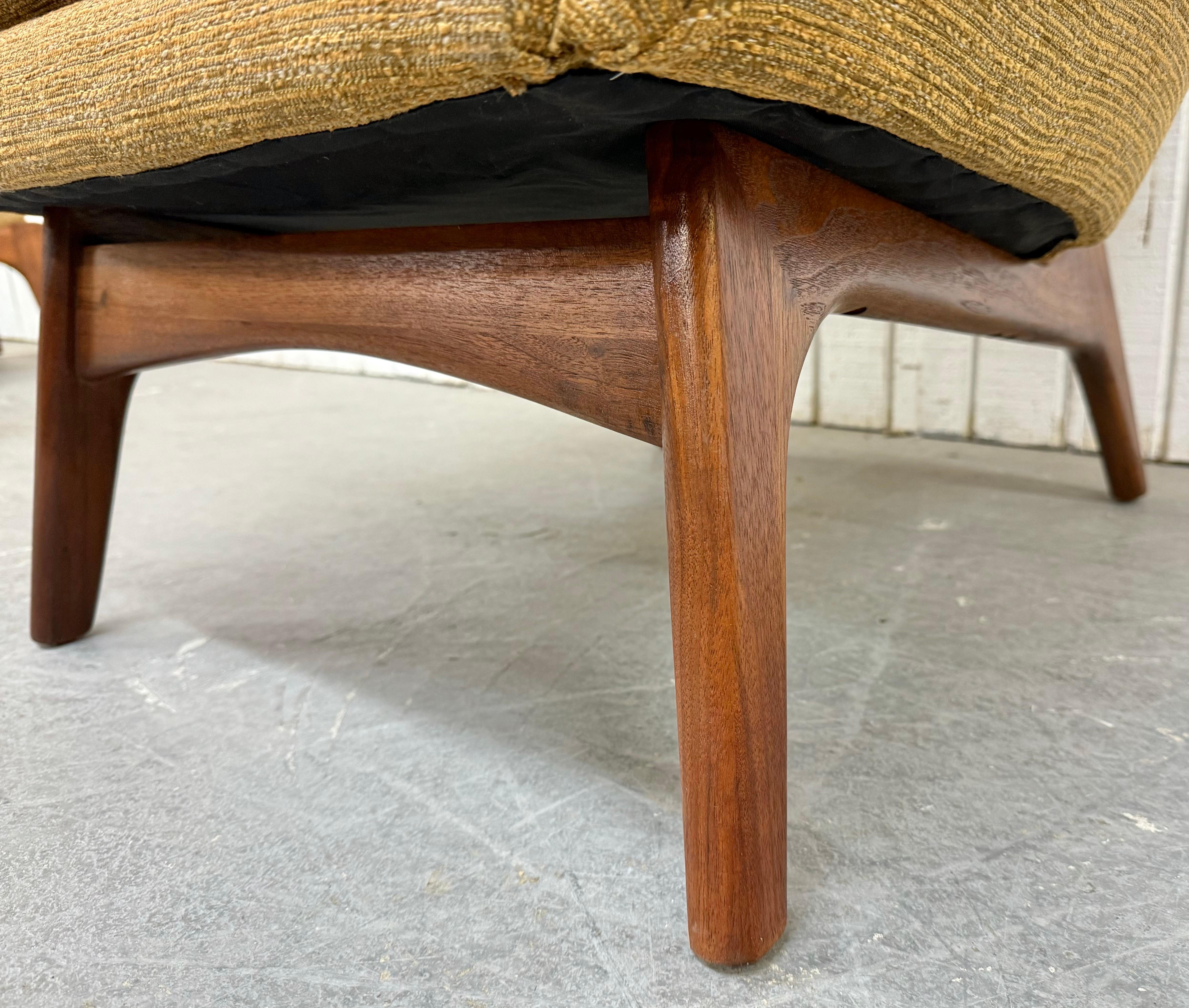 Mid-Century Modern Adrian Pearsall Wing Chair & Ottoman 1
