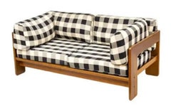 Mid-Century Modern Afra & Tobia Scarpa Bastiano Walnut Loveseat for Stendig