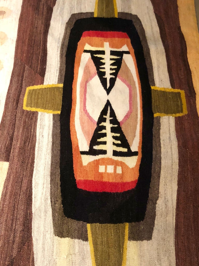 MidCentury Modern African Tapestry For Sale at 1stDibs