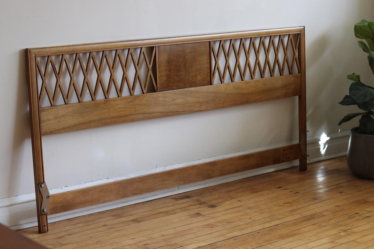 Mid-Century Modern Airy King Size Headboard 3