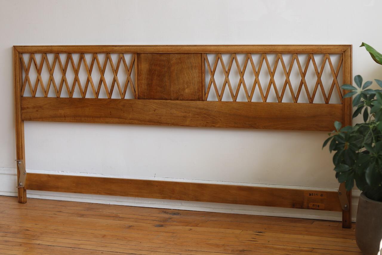 Mid-Century Modern Airy King Size Headboard 4