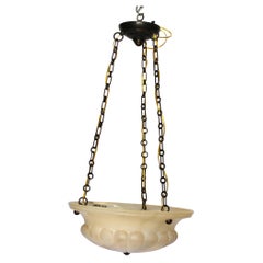 Mid Century Modern  Alabaster Chandelier