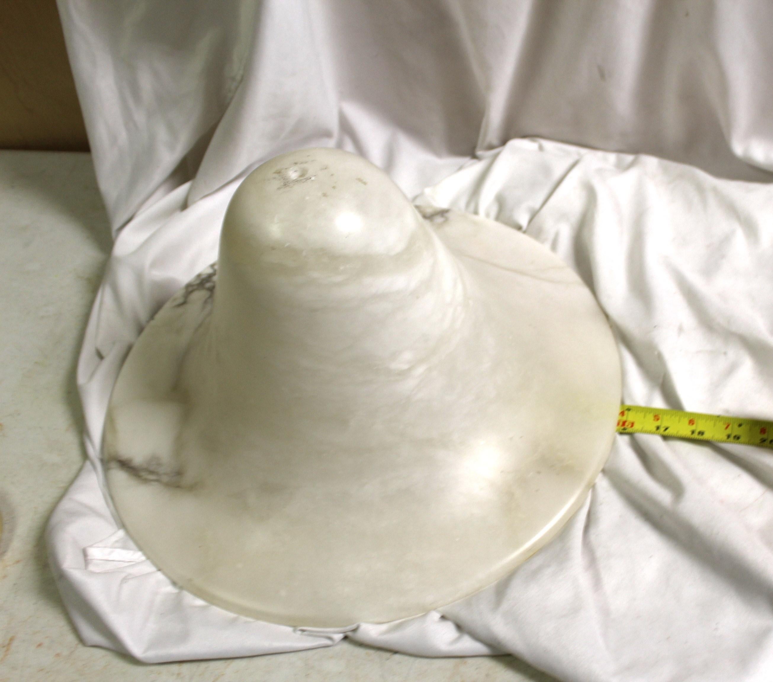 Late 20th Century Mid-Century/Modern Alabaster Floor Lamp Shade  For Sale