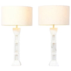 Mid-Century Modern Alabaster Table Lamps