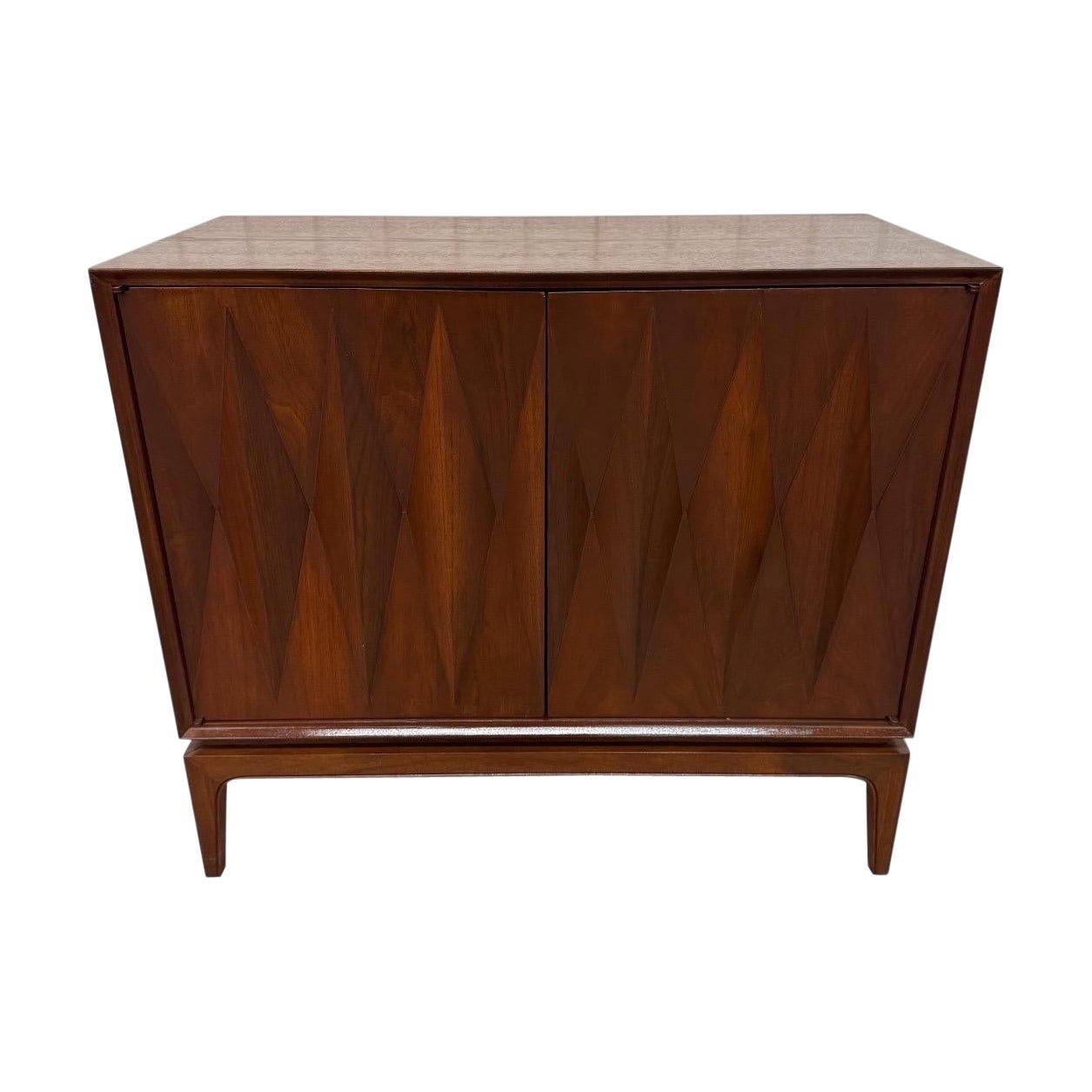 Mid-Century Modern Albert Parvin Style Walnut Bachelor Chest