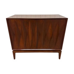 Mid-Century Modern Albert Parvin Style Walnut Bachelor Chest