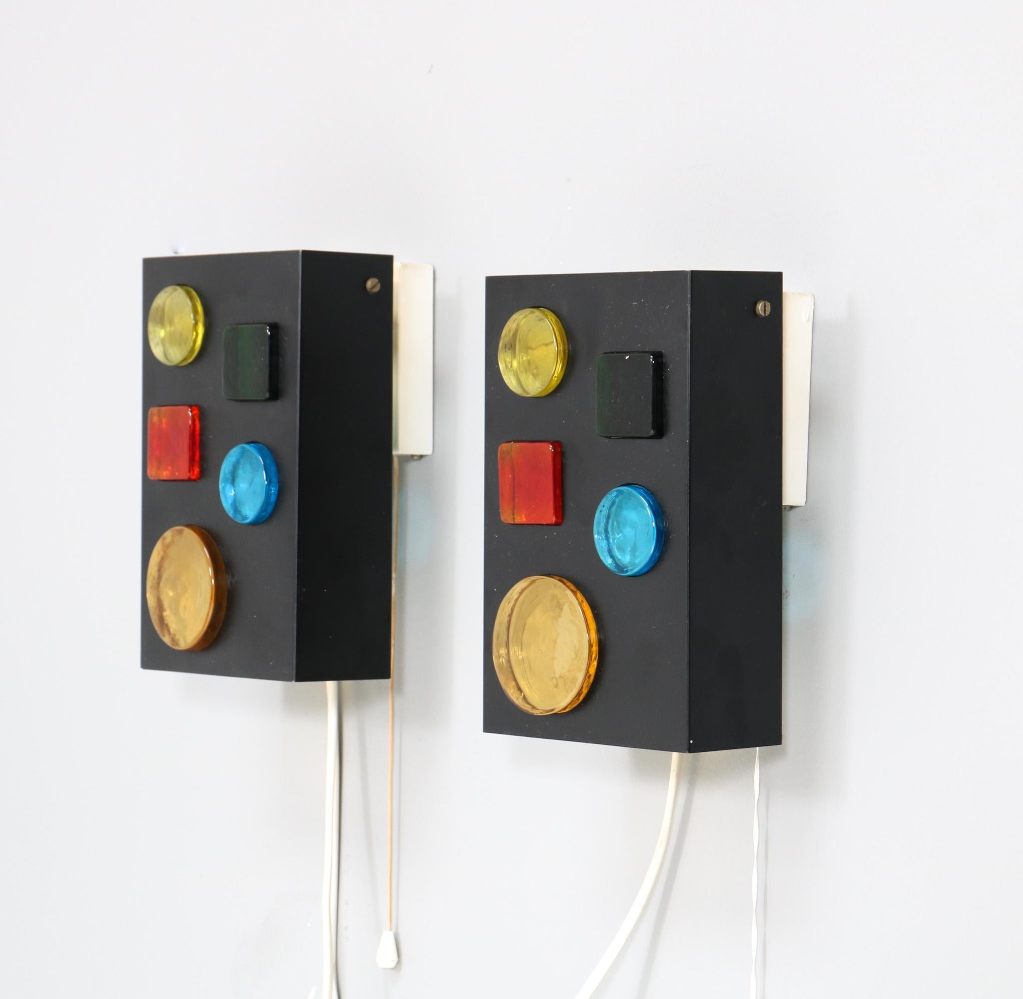 Mid-20th Century Mid-Century Modern Alchemy Wall Lights Objects by Raak Amsterdam, 1968 For Sale