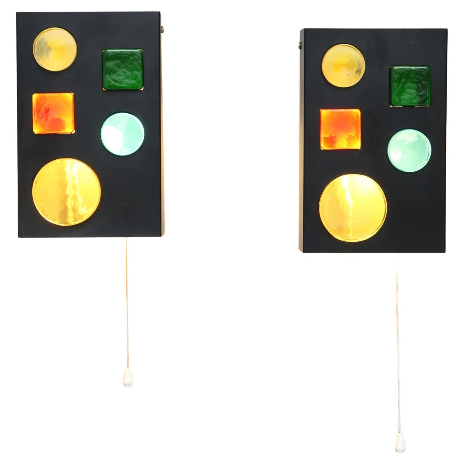Mid-Century Modern Alchemy Wall Lights Objects by Raak Amsterdam, 1968 For Sale