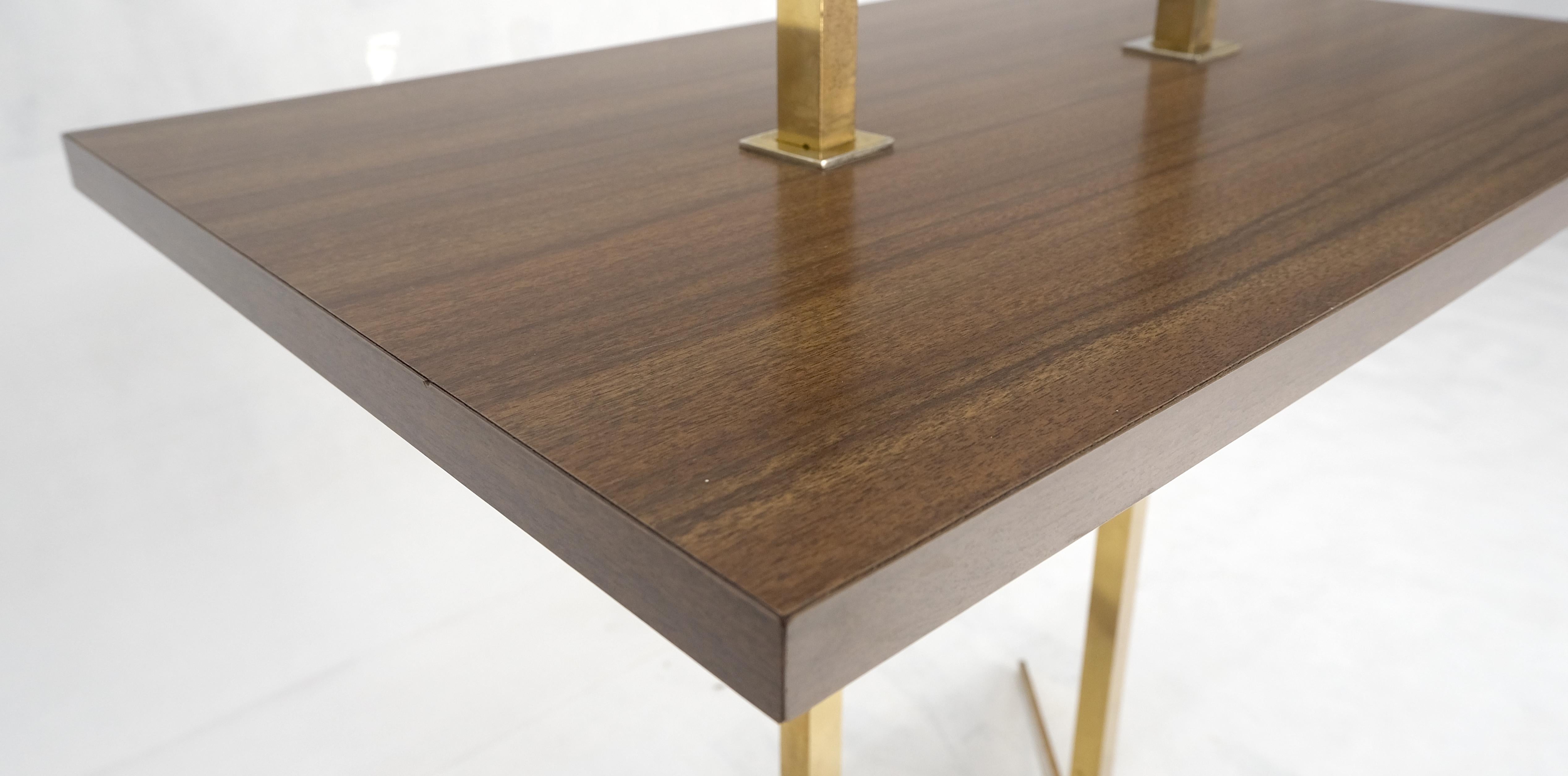 Mid Century Modern Todo Latón Macizo Mesa Rectangular Lámpara de Pie Estilo McCobb en venta 4