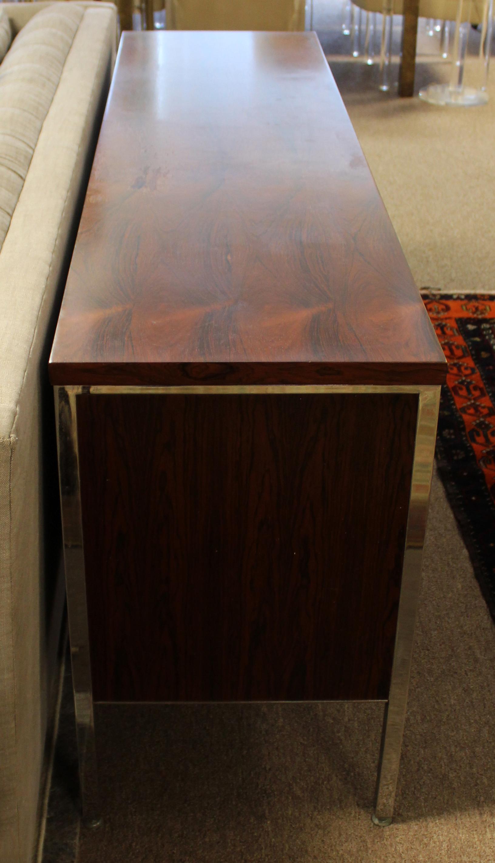 Mid-20th Century Mid-Century Modern Alma Rosewood 8 Drawer Executive Credenza File Cabinet, 1960s