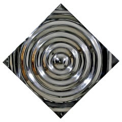 Mid-Century Modern Aluminium Cast Saturn Ring Wall Sculpture Relief, 1970s