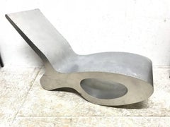 Mid-Century Modern Aluminium Organic Chaise Lounge in the Style of Ron Arad