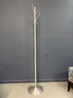 Mid-Century Modern Aluminum Coat Rack – Branch-Form Hall Tree w/ Ball Finials