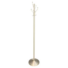 Mid-Century Modern Aluminum Coat Rack – Branch-Form Hall Tree w/ Ball Finials