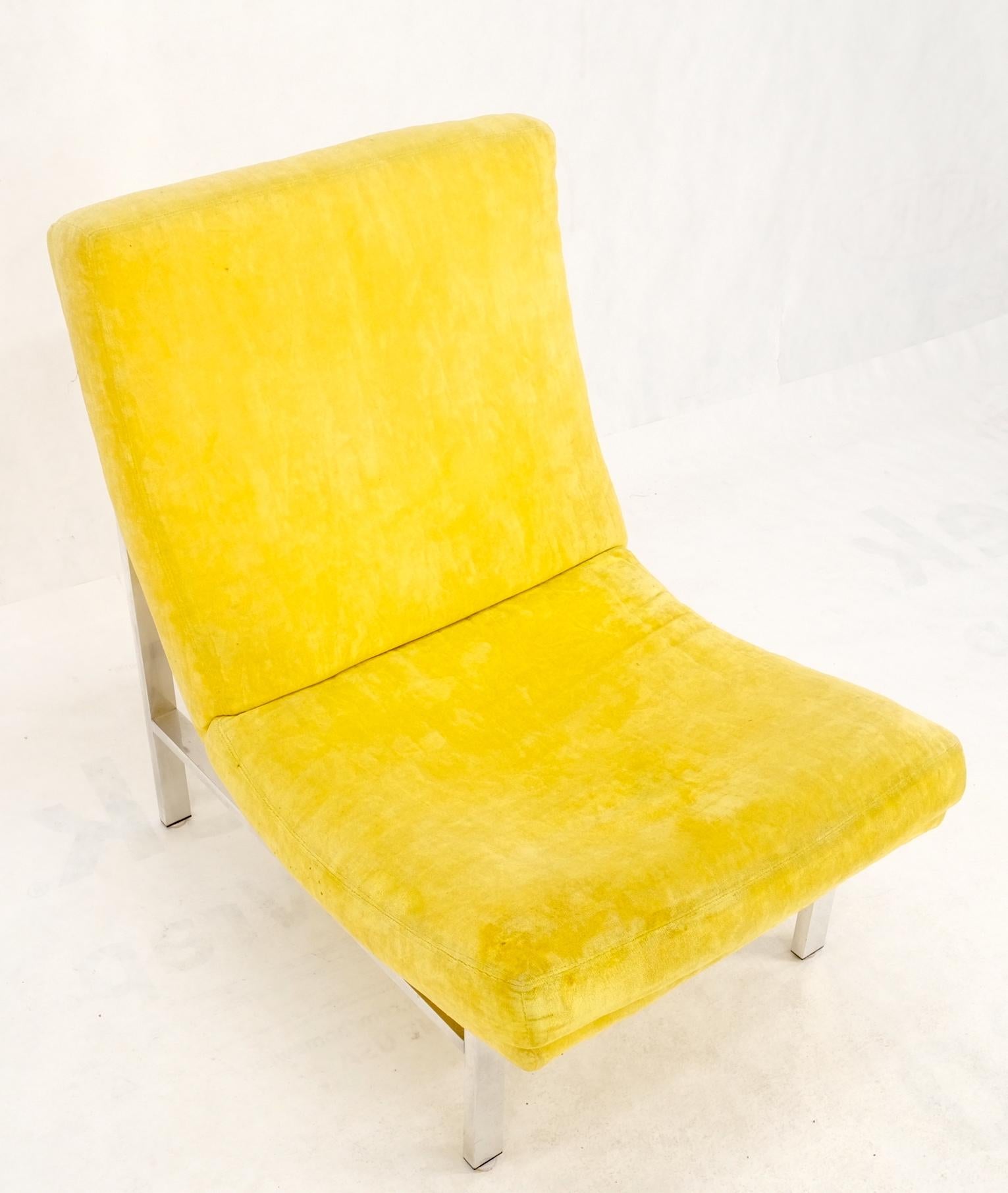 Mid-Century Modern Aluminum Frame Scoop Seat Lounge Chair Baughman Decor For Sale 9