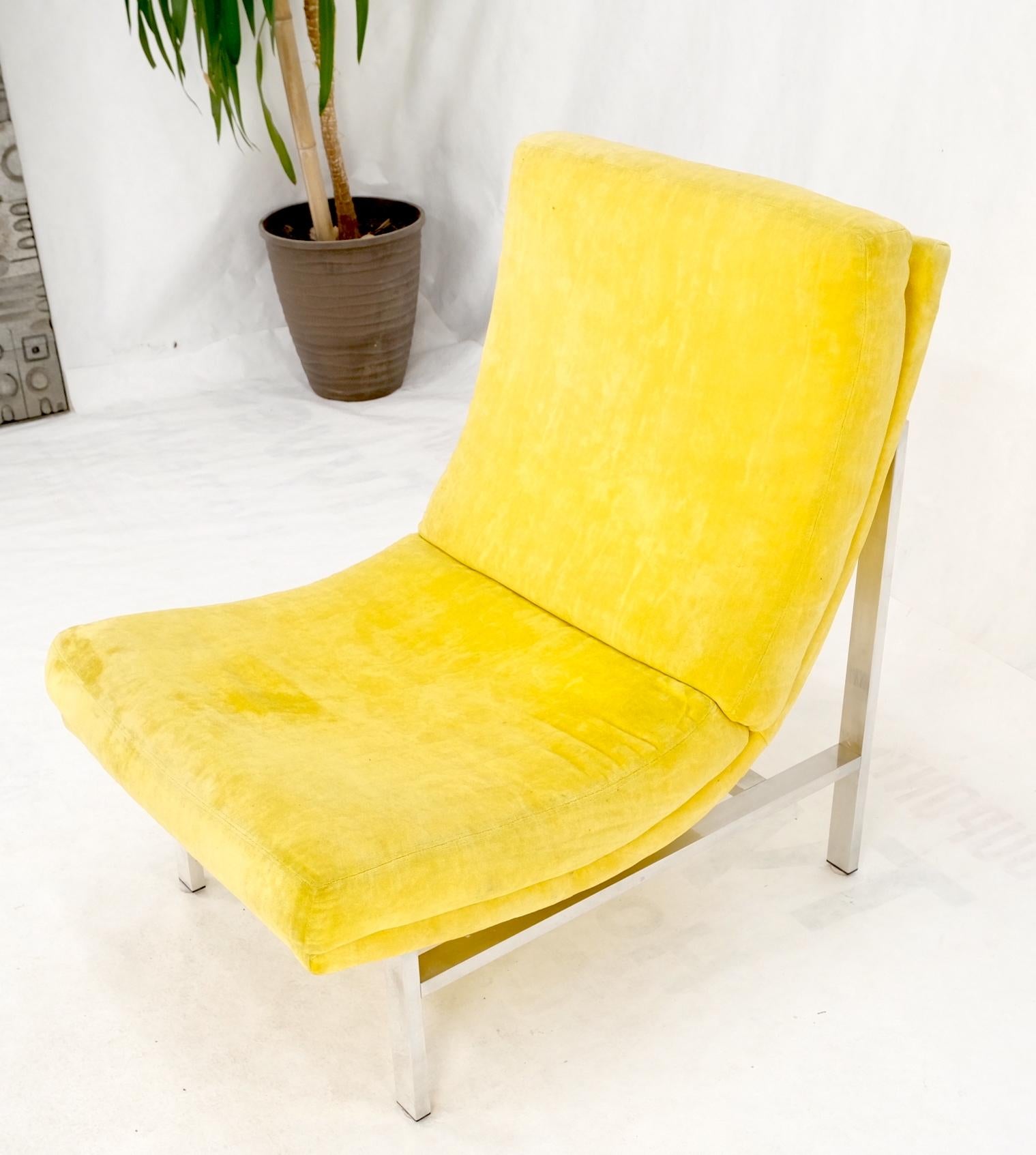 Mid-Century Modern Aluminum Frame Scoop Seat Lounge Chair Baughman Decor For Sale 10
