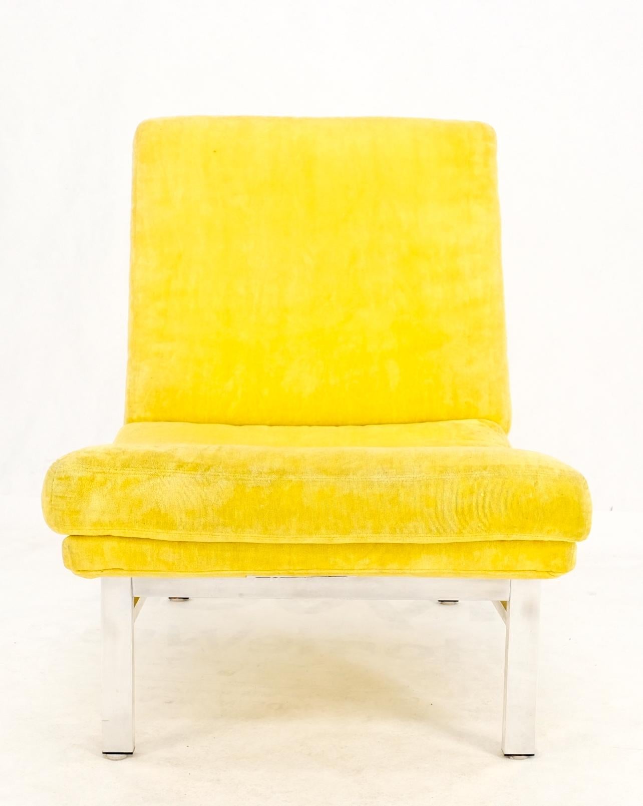 Mid-Century Modern Aluminum Frame Scoop Seat Lounge Chair Baughman Decor For Sale 11