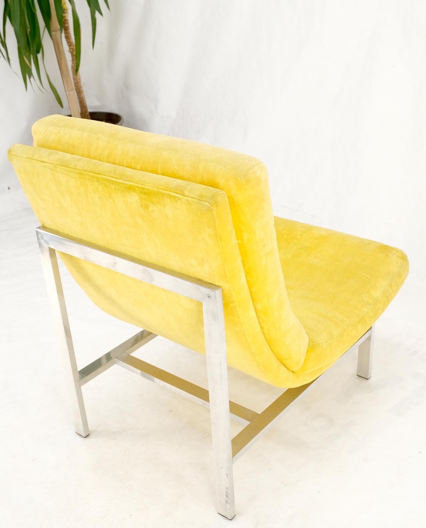 Mid-Century Modern Aluminum Frame Scoop Seat Lounge Chair Baughman Decor For Sale 12