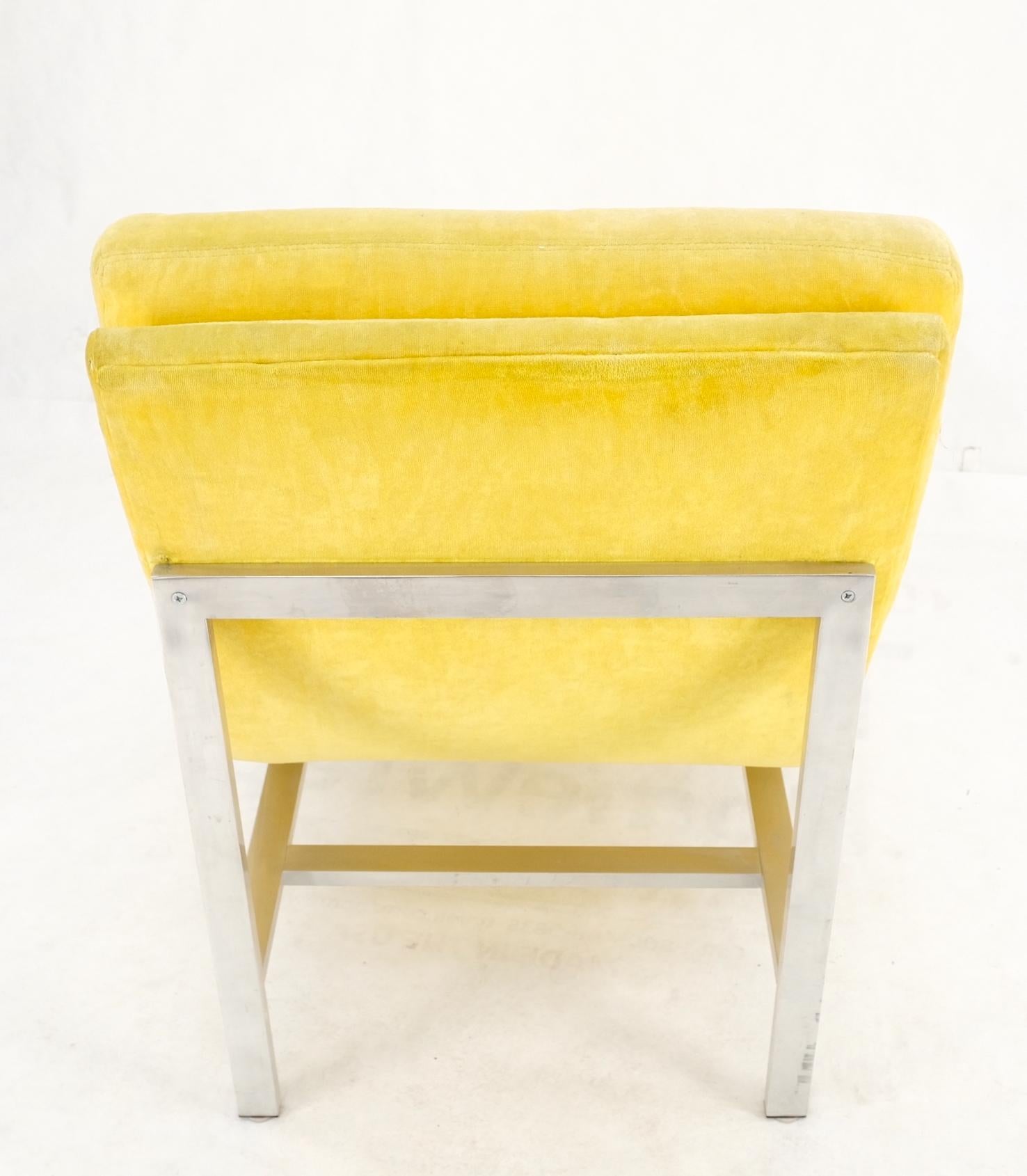 Mid-Century Modern Aluminum Frame Scoop Seat Lounge Chair Baughman Decor For Sale 13