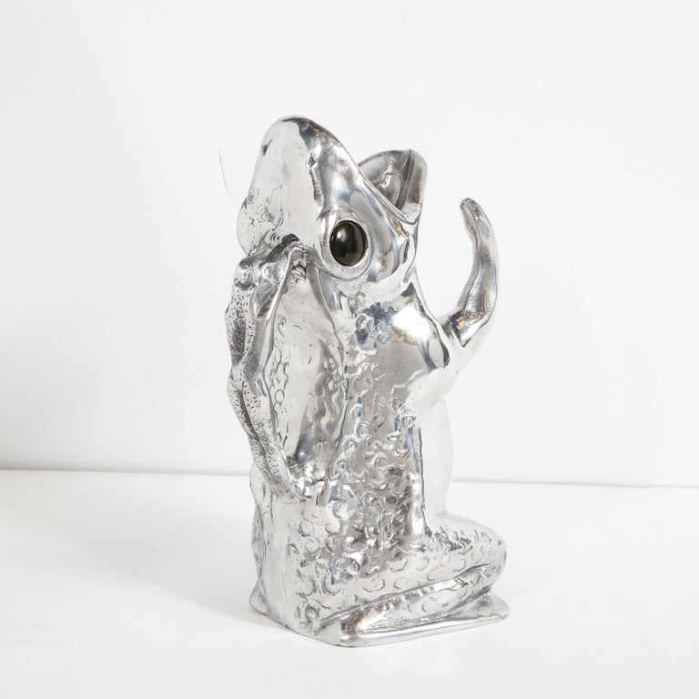 MidCentury Modern Aluminum Frog Pitcher Signed by Arthur Court at 1stDibs