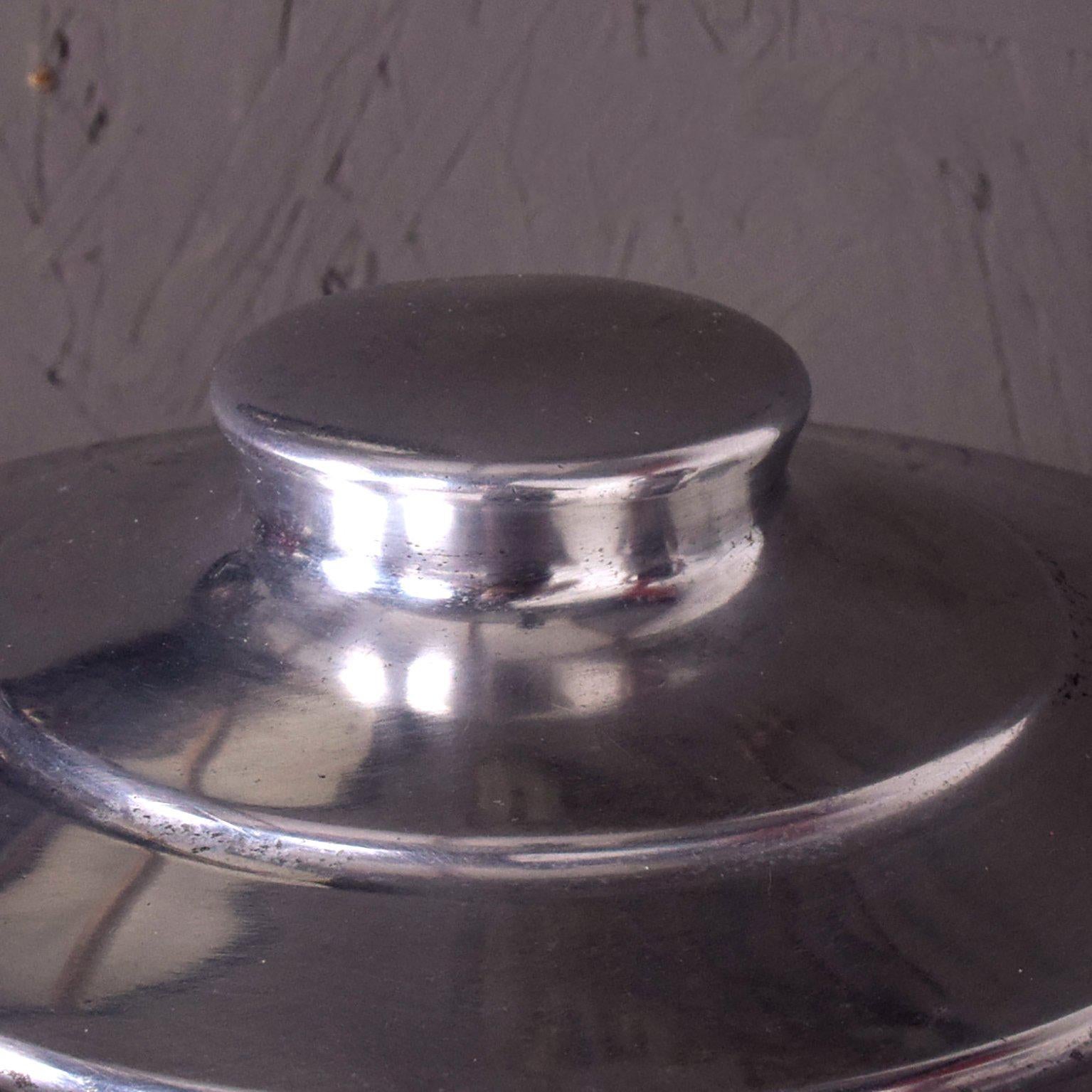 Mid-Century Modern Aluminum Ice Bucket by Borkville 1