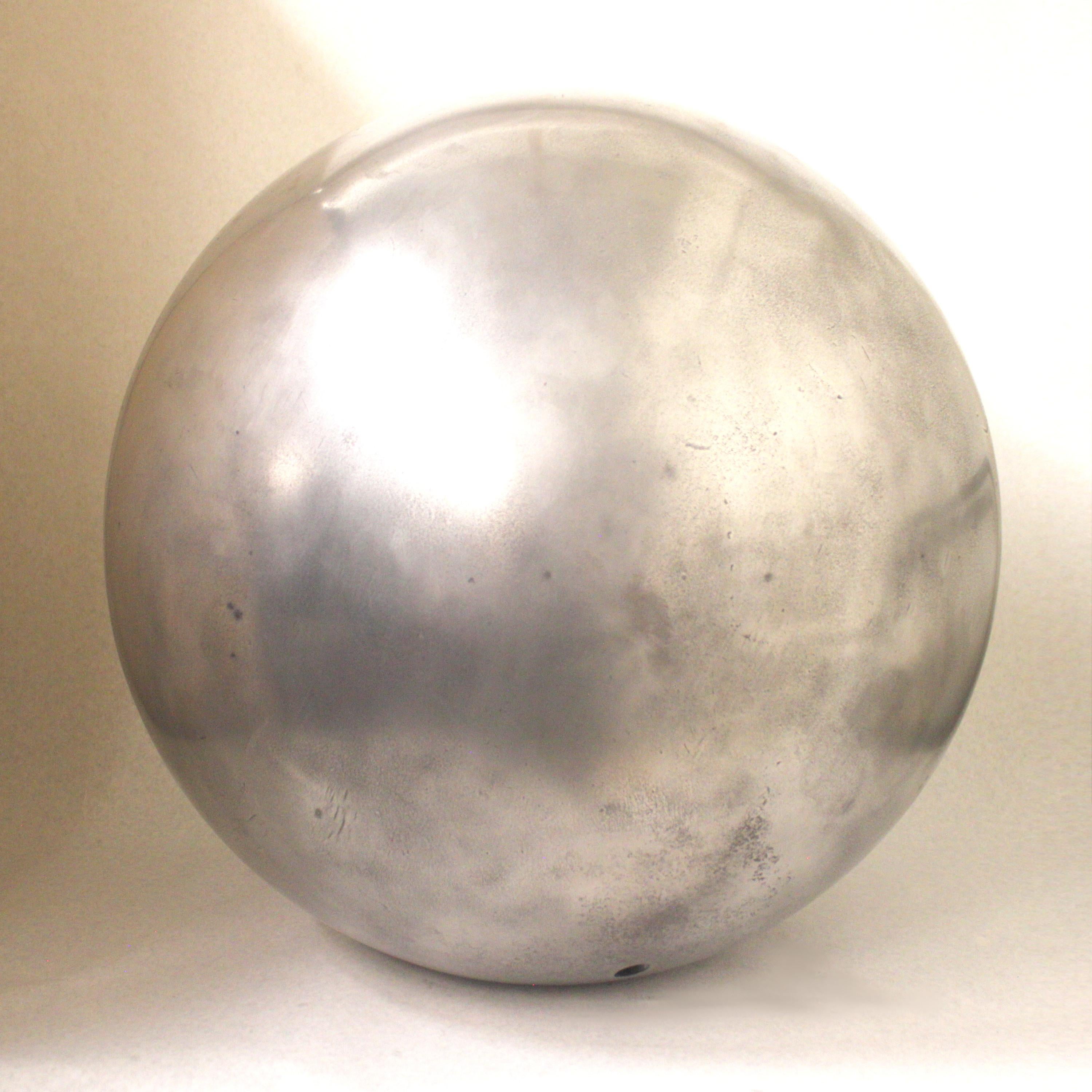 Industrial Mid-Century Modern Aluminum Landscape Garden Orb Sphere Ball Sculpture