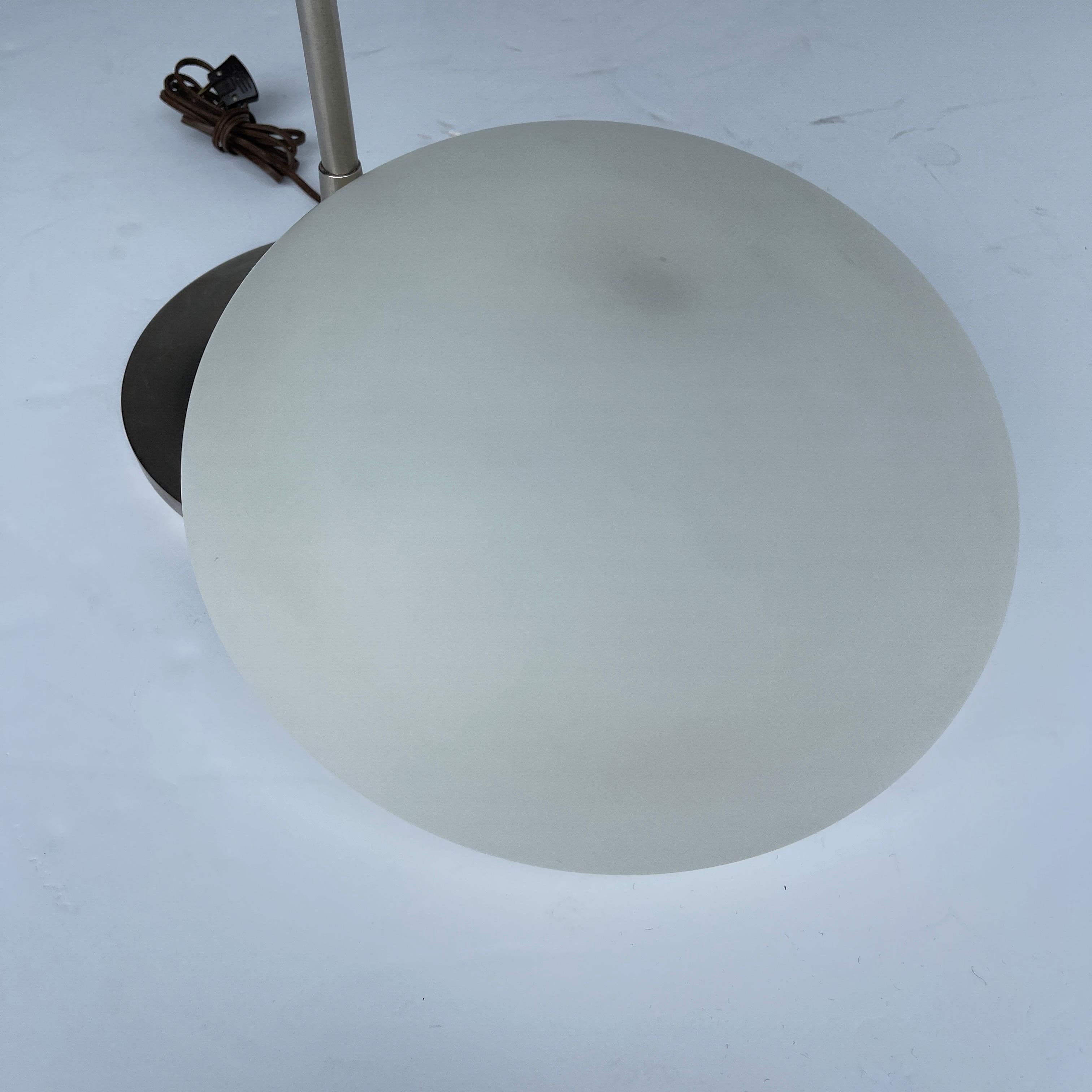 Late 20th Century Mid-Century Modern Aluminum Laurel Mushroom Floor Lamp, 1973