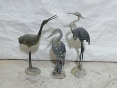 Mid Century Modern Aluminum Yard Birds