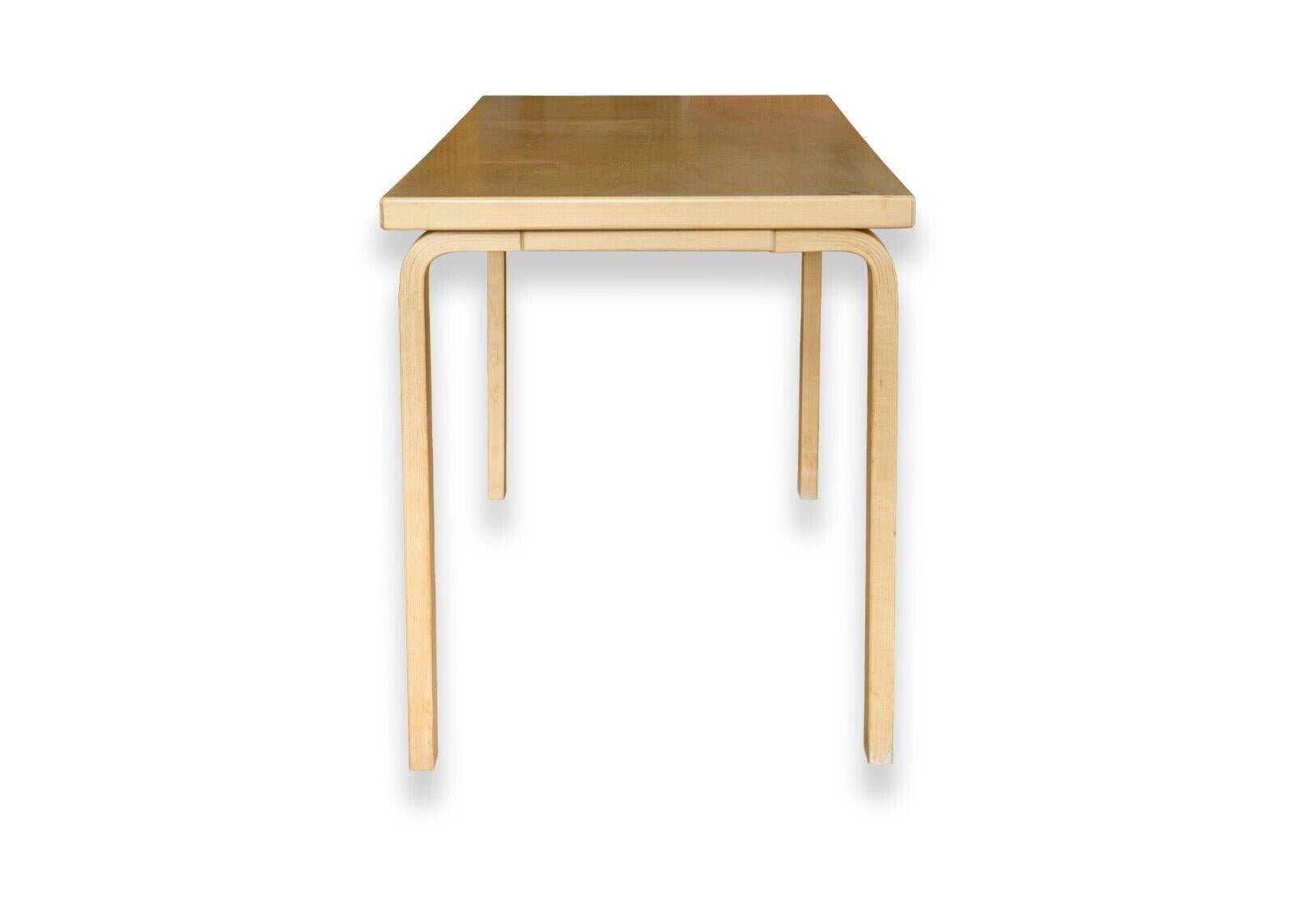 Mid-Century Modern Mid Century Modern Alvar Aalto 81B Birch Table Desk for ICF