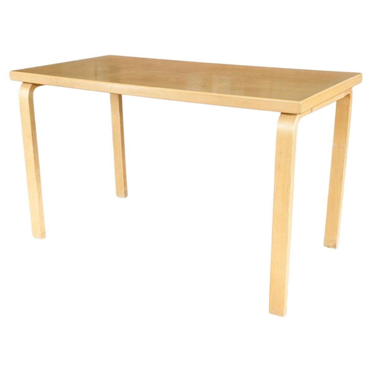 Mid Century Modern Alvar Aalto 81B Birch Table Desk for ICF