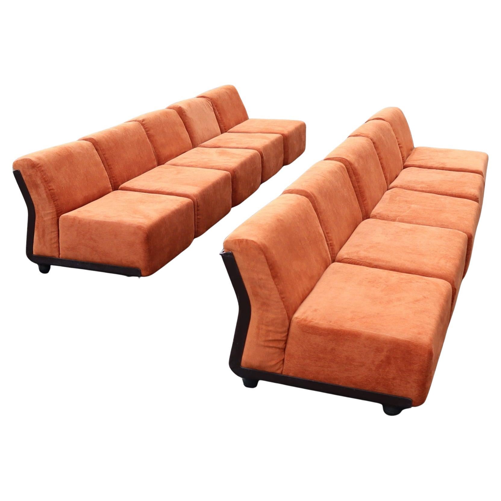 Moderner Amanta 24 Sessel aus der Mitte des Jahrhunderts, modulares Sofa Mario Bellini B&B Italia 1970