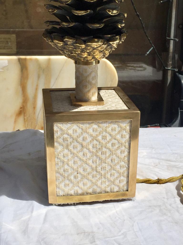 Mid-Century Modern, Amazing Brass Ananas Table Lamp, Italy, 1960 In Good Condition In Catania, IT