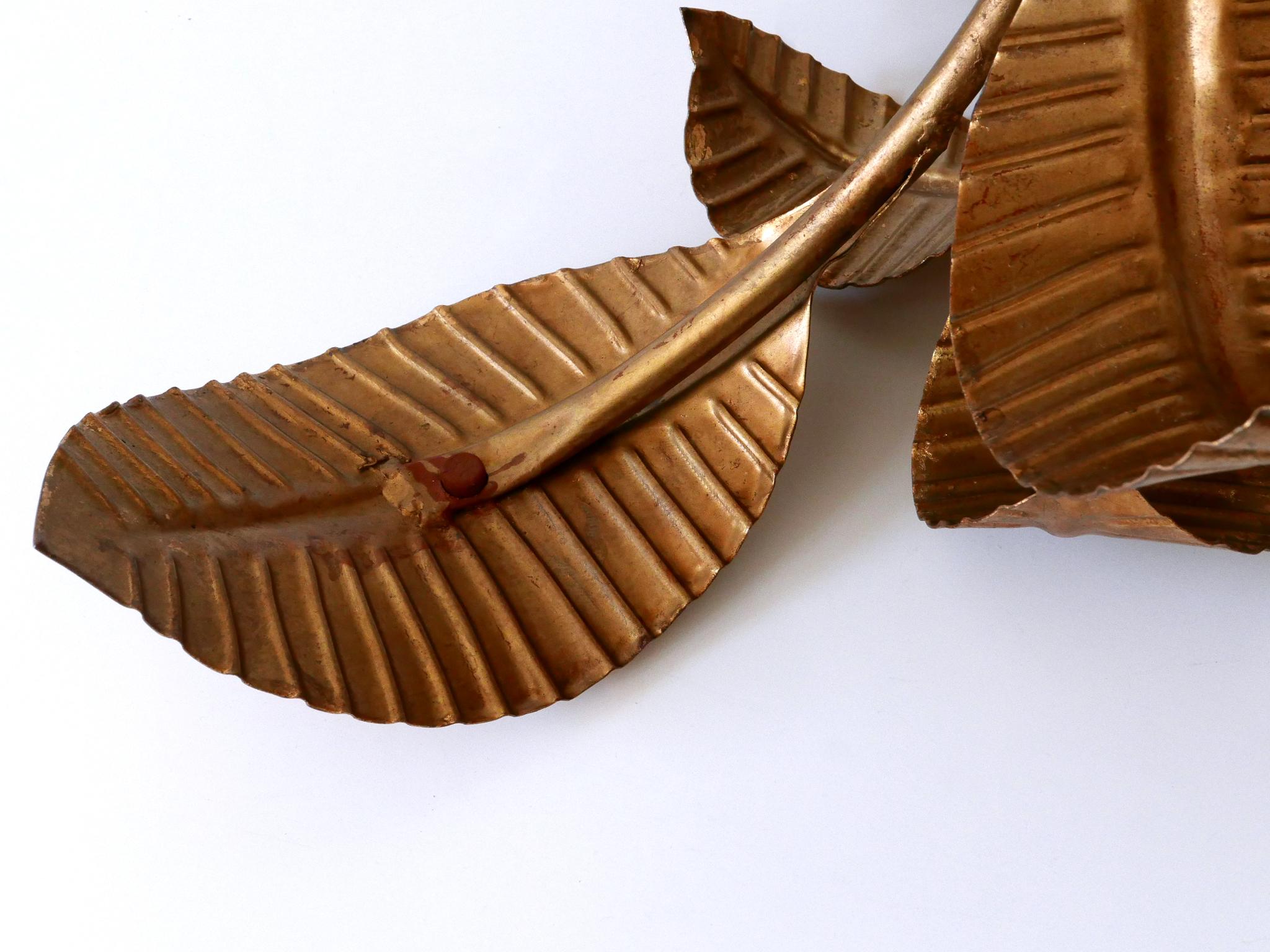 Mid-Century Modern Amazing Palm Leaves Coffee Table by Hans Kögl Germany 1970s For Sale 10