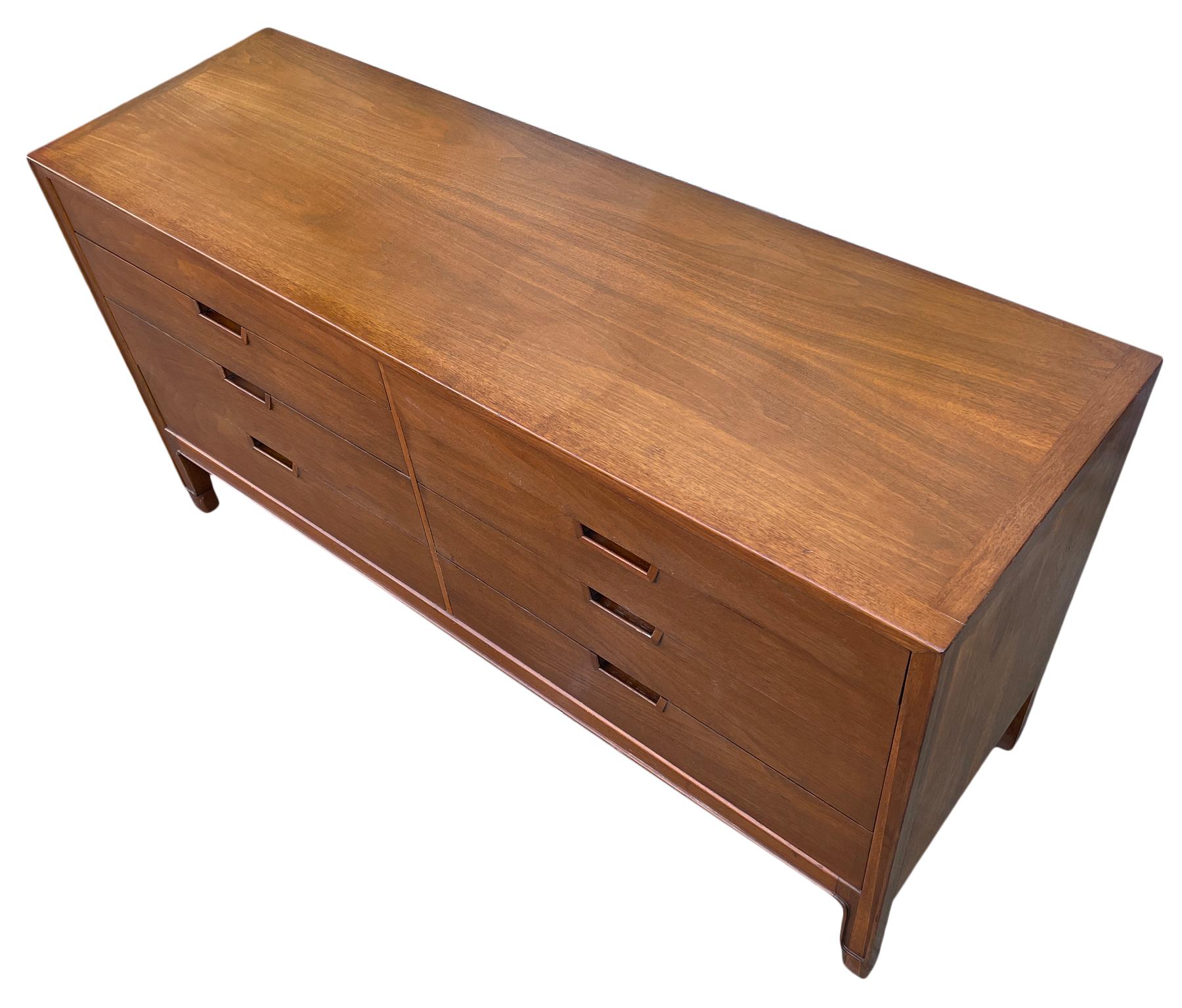 mid century modern 8 drawer dresser