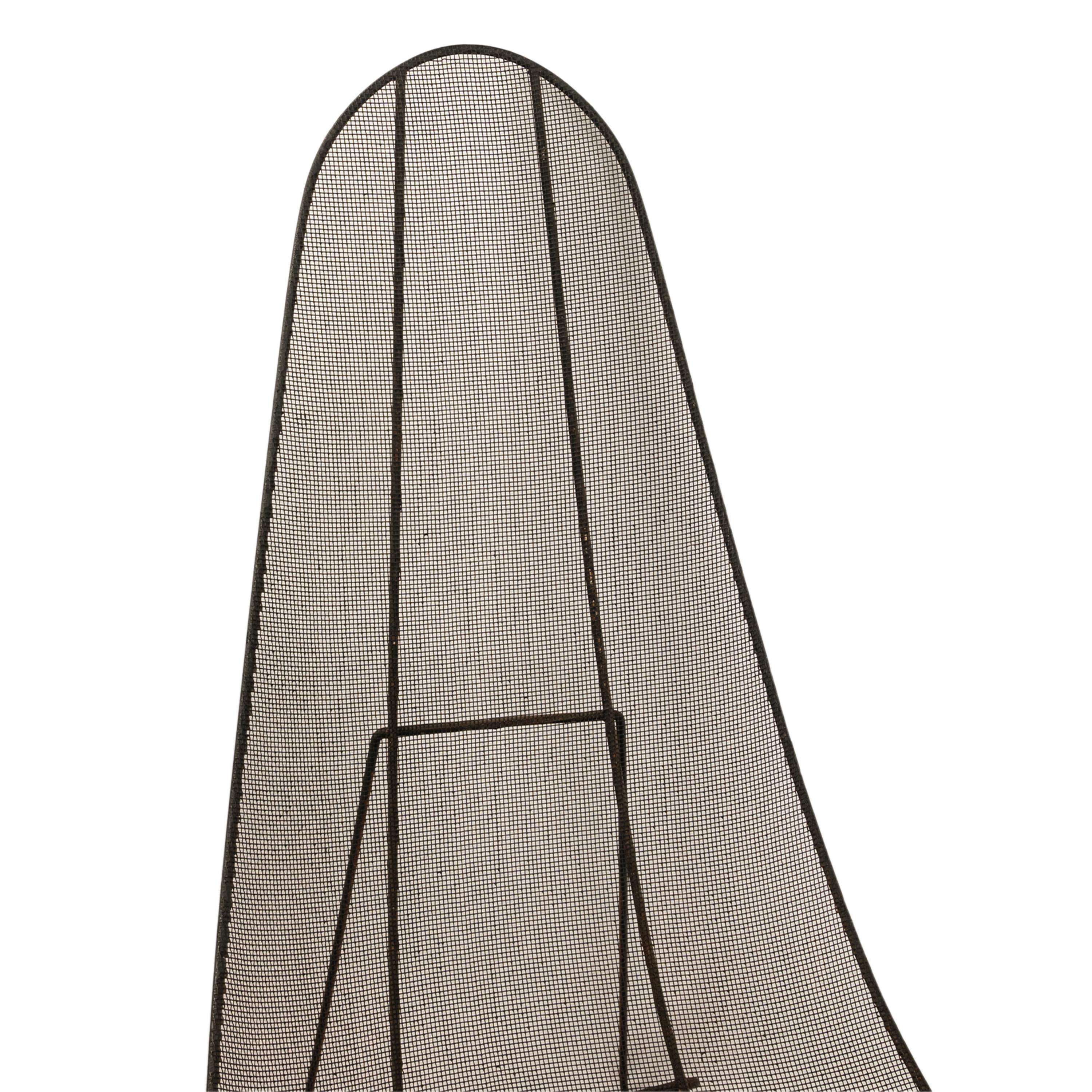 Amerikanischer Lounge-/Terrassenstuhl „Scoop“ aus Eisengeflecht, Mid-Century Modern, Sol Bloom, 1950 im Angebot 6
