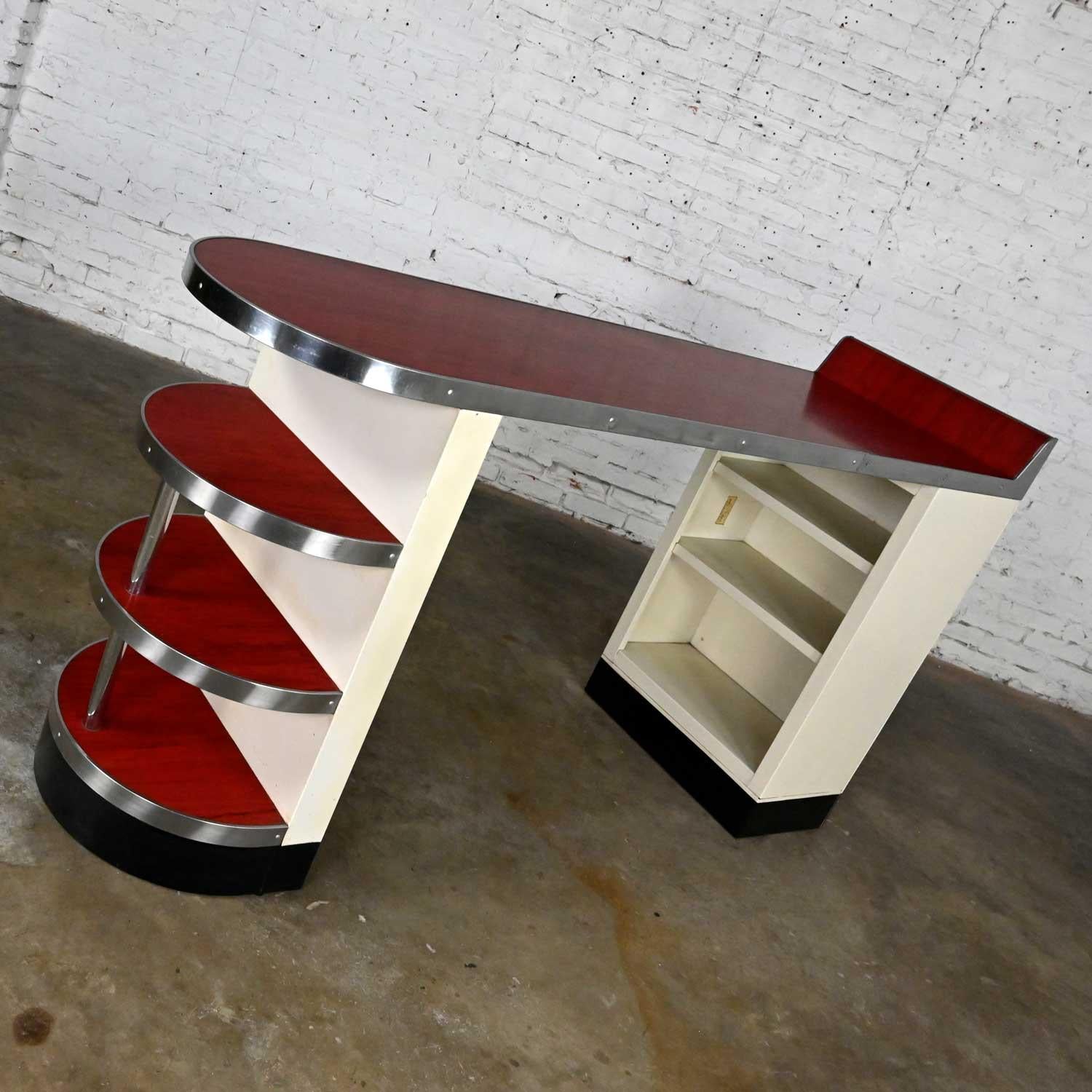International Style Mid Century Modern American Kitchens Brunch Bar Metal Kitchen Peninsula by Avco