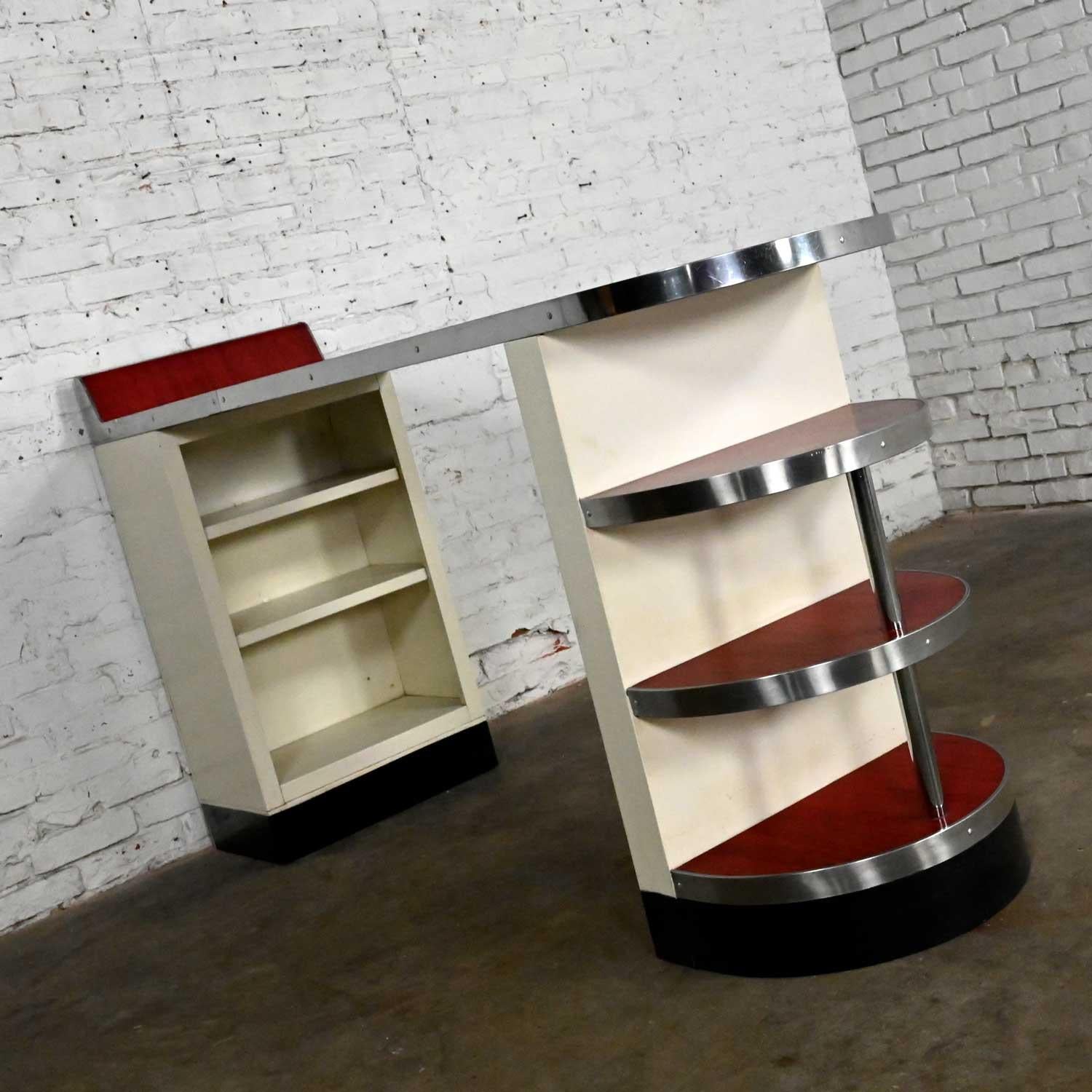 Mid Century Modern American Kitchens Brunch Bar Metal Kitchen Peninsula by Avco 1