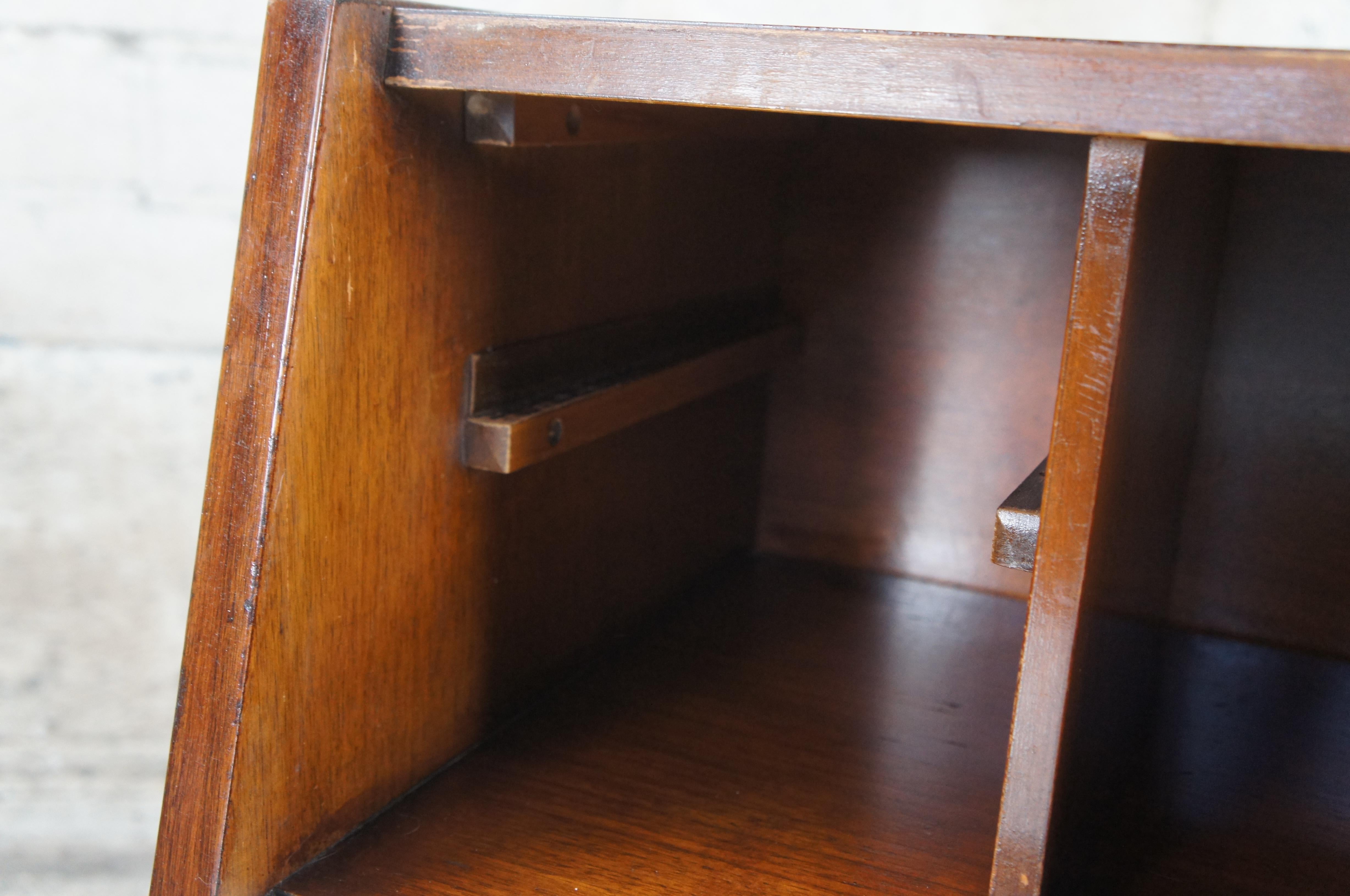20th Century Mid Century Modern American Martinsville Walnut Drop Front Nightstand Nite Table