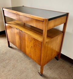 Mid-Century Modern American of Martinsville 1960's Danish Style Rolling Bar Cart