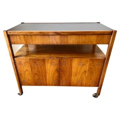 Mid-Century Modern American of Martinsville 1960's Danish Style Rolling Bar Cart