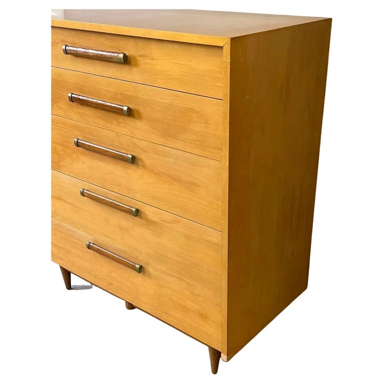 MidCentury Modern American of Martinsville 5 Drawer Tall Dresser