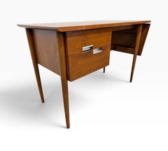 Mid-Century Modern American of Martinsville Accord Walnut Drop-Leaf Desk