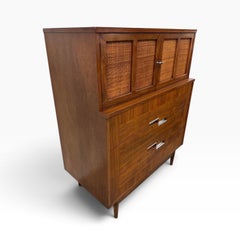 Mid-Century Modern American of Martinsville Accord Walnut High Chest