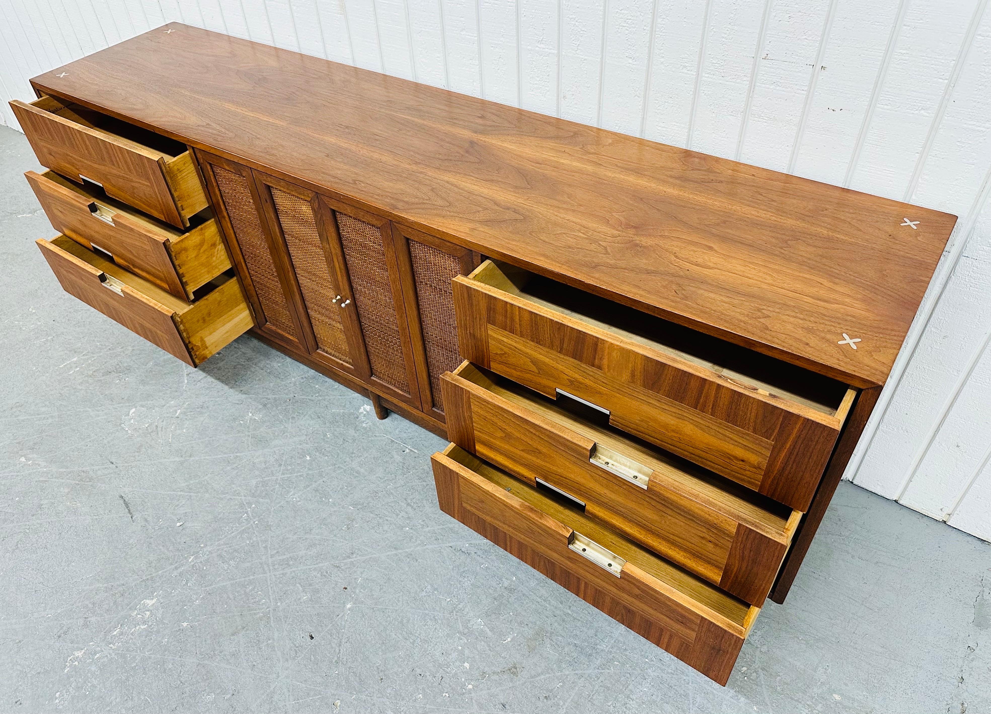 Mid-Century Modern American of Martinsville Accord Walnut Sideboard 2