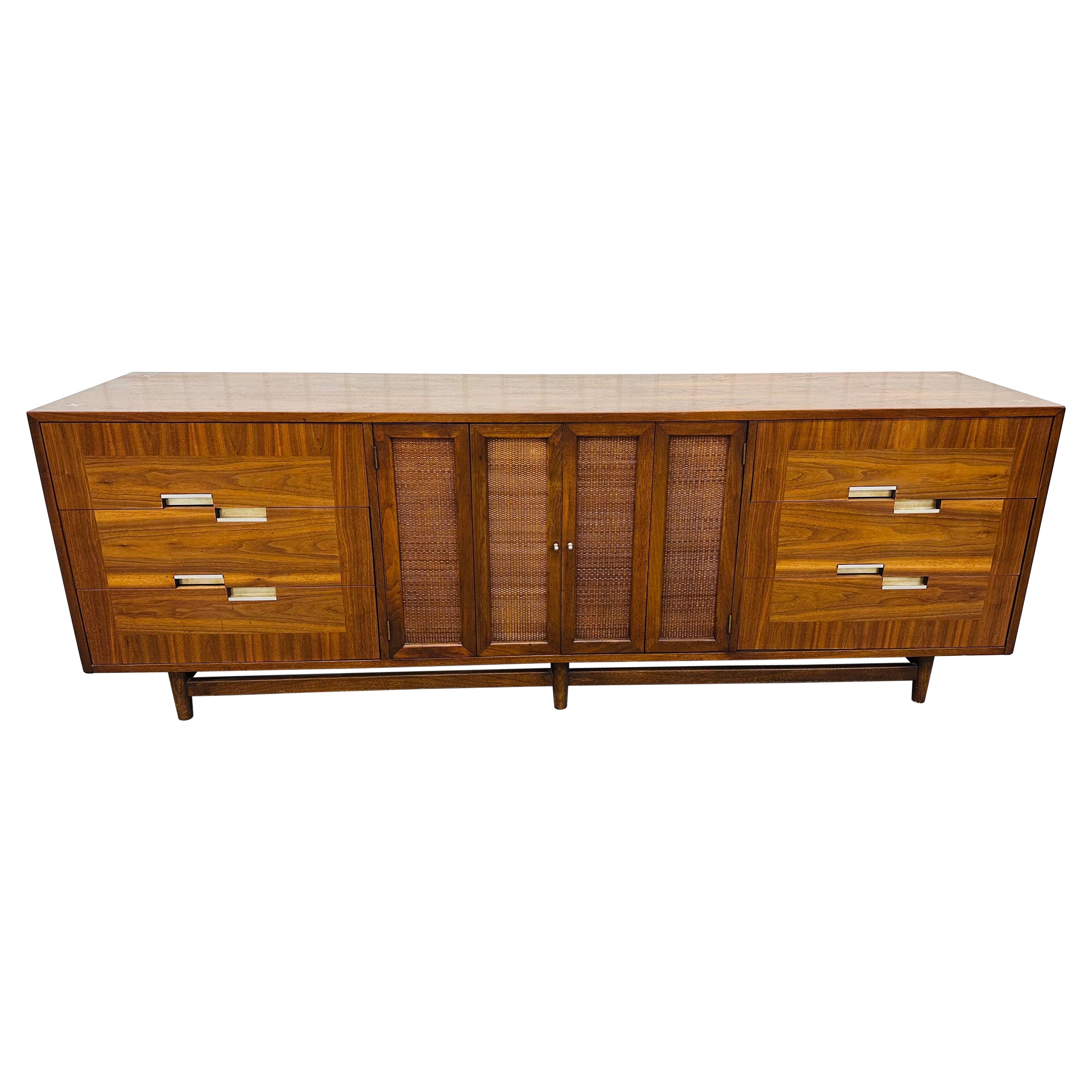Mid-Century Modern American of Martinsville Accord Walnut Sideboard